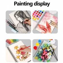 1 Pack 30-Sheets ,Sketch Book, Top Spiral Bound Sketch Pad, Acid Free Art Sketchbook Artistic Drawing Painting Writing Paper For - Sketchbook - View 7