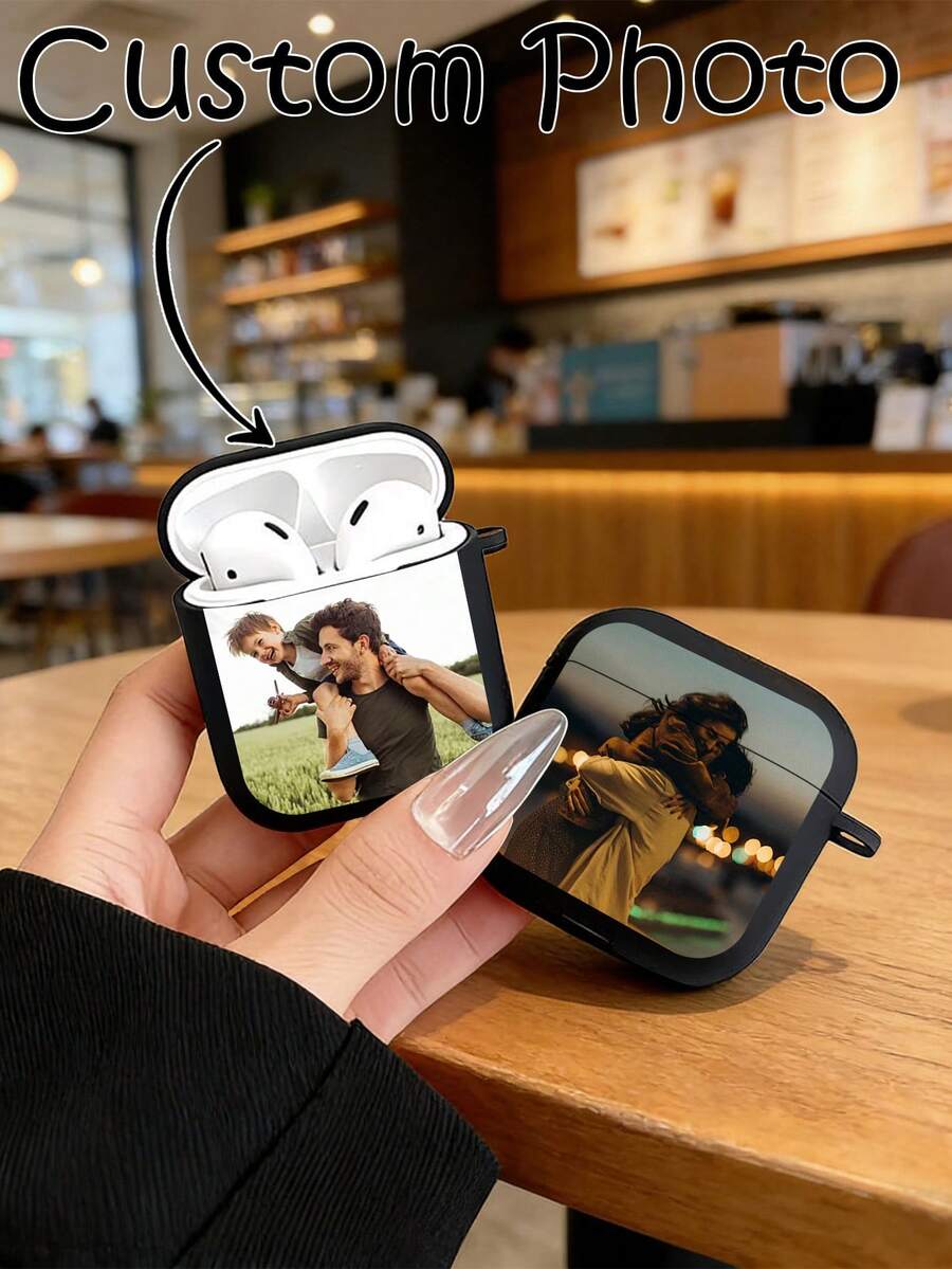 1 Peça Estojo Transparente Personalizado para Fone de Ouvido, Caixa de Fone de Ouvido Macia de TPU Personalizada, Design de Texto Fofo Unissex, Presente de Aniversário DIY, Compatível com Fones de Ouvido Apple 1/2/3/4 Pro/Pro2, Elegante, Colorido, Minimalista, Kawaii, Personalizado, Único, Presente Ideal para Namorado, Namorada, Família, Amigos, Avós, Casais, Amantes de Animais de Estimação, Aniversário, Formatura, Casamento, Natal, Halloween, Inverno, Baile de Formatura, Outono, Dia das Mães, Dia dos Pais