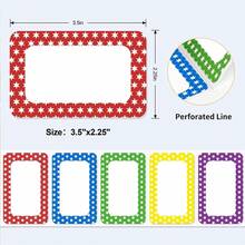 250 piezas/Rollo Etiquetas adhesivas rectangulares de colores de 3.5 pulgadas*2.25 pulgadas, Etiquetas autoadhesivas para organización de alimentos, etiquetas de nombre, etiquetas para maestros, padres, escuelas, aprendizaje, manualidades, regalos, útiles escolares, pegatinas divertidas, suministros para scrapbooking, pegatinas para portátil - blanco - Ver 11