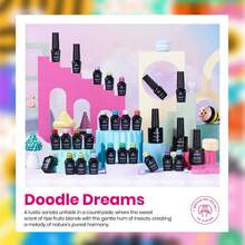 Beetles Spring Gel Polish Set - Fingertip Palette, 32 Colors Valentines Polish Set With Base Top Coat - 25 Colors Doodle Dreams Pastel Gel - View 5