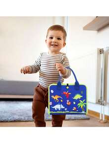 Montessori Busy Board Toy, Sensory Board For Toddlers, Felt Busy Book For Airplane And Car Travel, Tummy Time Toy, Busy Activity Mat For Learning Fine Motor Skills, Birthday Gift For Boys And Girls,Perfect Christmas Gift - Multicolor - View 9