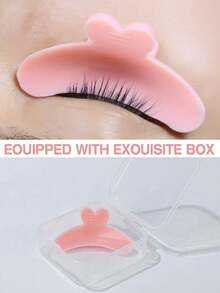 1pc Reusable Eyelash Lift Pad, Non-Slip Anti-Fall Eyelash Curler, Suitable For Eyelash Tinting/Lifting, Comes With Eyelash Extension Curling Rod - Multicolor - View 7