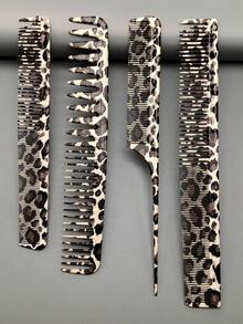 4件套美发造型梳套装，沙龙专业理发梳套装，美发师理发梳，必备家用美发工具，优质剪发梳，PC树脂材质，耐热防静电 - 彩色 - 查看 4