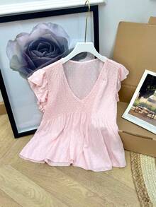 Women T-Shirts - 淺粉色 - 查看 2