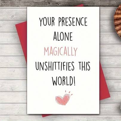 1 Piece Funny Birthday Greeting Card For Best Friend, Bestie, Silly Friend Birthday Card, Birthday Card (Envelope, Card)