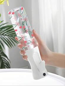 百合蝴蝶结图案PET材质可重复灌装旅行喷雾瓶，专业高压雾化喷雾瓶，200毫升/300毫升/500毫升高压连续自动雾化喷雾器，美发造型工具，护发产品及配件，美发沙龙旅行必备，多功能喷雾瓶 - 彩色 - 查看 3