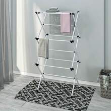 3 Tier Clothes Airer Dryer Metal Laundry Horse Drying Rack Indoor Outdoor Patio - A - View 6