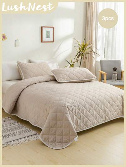 3 pezzi Set copriletto color cammello chiaro (include 1 copriletto e 2 federe, senza imbottitura), stile classico e versatile, fibra di poliestere per uso quotidiano, tessuto morbido e delicato sulla pelle, adatto per camera da letto padronale, camera degli ospiti, camera secondaria, uso in tutte le stagioni, scelta regalo ideale, biancheria da letto tinta unita, tonalità neutre, estetica color cammello, camera da letto accogliente, biancheria da letto per tutte le stagioni, idea regalo, classico moderno, decorazione versatile per la casa, essenziali per la camera da letto, lusso accessibile