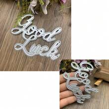 Birthday Greeting Metal Cutting Dies Set, Includes Embossed Paper Mold, Paper Cutting Mold, Scrapbooking Tools, Templates, Storage Bag And Other Craft Supplies. - Silver - View 6