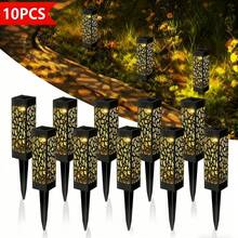 Solar Retro LED Garden Light, Outdoor Landscape Lighting Decorative Light With Light Control Sensor, 500mah,Suitable For Outdoor Lawn Decoration, Garden, Party, Backyard, Stairs, Path Festival Atmosphere. - 10件 - 查看 12