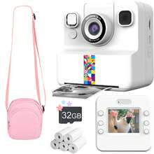 Digital Camera Resolution 1080P The Image Quality Is 48M, Multi-Functionlnstant Print Camera And The Camera Contains A Roll Of Printing Paper It Is Enlarged 8X And Can Flip The Lens 180 ° The Perfect Christmas Birthday Gift - Multicolor - View 21