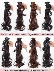 Tóc giả dài 16 inch kiểu Trung Quốc mới, xoăn gợn sóng màu vàng đen, kẹp càng cua, kiểu râu rồng, bướm, buộc lệch bên, chịu nhiệt, tự nhiên, mềm mại, có thể buộc, kiểu cổ truyền Hanfu Cheongsam dành cho phụ nữ dự tiệc và hàng ngày. - Nhiều màu - Xem 6