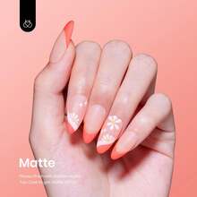 Beetles White Gel Nail Polish -1PC 15ml White Spring Colors Gel Polish - Carly Coral Orange - View 4