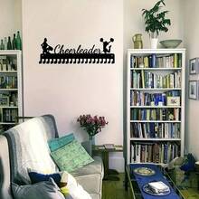 1pc Metal Cheerleader Hanging Display Rack - Colorful Ribbon Design, Suitable For Marathon Runners, Gymnasts And Sports Achievement Display - Durable Home/Office Decor Storage Rack - Black - View 6