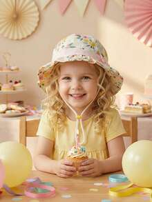 1-3Y Hat Spring And Summer Thin Style For Baby Girls, Children's Girls Princess Pure Cotton Spring And Summer Style - 1PC - View 4