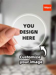1-100张定制贴纸，个性化商业标签，定制贴纸和Logo，婚礼生日洗礼贴纸，设计您自己的贴纸，个性化生日贴纸，可爱定制贴纸，个性化，精致配饰，浪漫礼物，多功能，装饰性，可重复使用，精致，时尚，高品质，色彩缤纷，现代，定制，个性化，独特，家居装饰，温馨氛围，冬日优雅，永恒之爱 - 彩色 - 查看 108