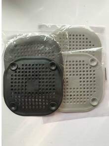 1/2/3 miếng nắp cống silicon vuông có móc giữ tóc, kích thước thông dụng, dễ dàng lắp đặt cho bồn tắm, nhà bếp và phòng tắm, trang trí phòng tắm tại nhà, trang trí mùa thu trở lại trường - Xám - Xem 16