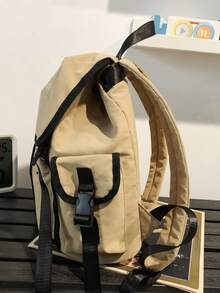 New Minimalist Unisex Casual Backpack, Large Capacity, Retro Japanese Harajuku Style Multi-Function Bag - Multicolor - View 3