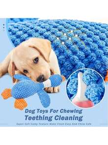 1pc Upgraded Indestructible Goose Dog Toy, Suitable For Aggressive Chewers, Small, Medium, Large Dogs, Squeaky Plush Dog, Puppy Teething Toy, Duck Puppy Toy, Upgraded Indestructible Goose Dog Toy, Suitable For Aggressive Chewers, Small, Medium, Large Dogs, Squeaky Plush Dog, Puppy Teething Toy, Duck Puppy Toy - Màu xanh lam - Xem 7