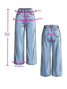 Casual American Street Style Minimalist Daily Commute Versatile Women Jeans Spring Black - Black - View 9