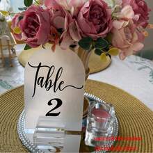 Wedding Table Number Sticker Wedding Reception Party Decal Numbers For Table Plans, Photo Frame, Bottles, Card, Candles, Vases - Table Number - View 3