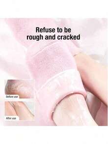 2/1 Pair Reusable Gel Moisturizing Foot Socks - Soft Nourishing Socks, Foot Care Socks, Easy To Clean Lightweight Design, Suitable For Home Foot Care, Cracked Heels And Softening Rough Skin - Multicolor - View 5