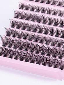120pcs Natural Individual Eyelashes, DIY Eyelash Extension, Lightweight Soft Cluster Lashes For Daily Wear, Natural Looking Lash - C - View 5