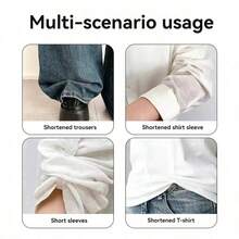 Adjustable Pant Leg Clips, Invisible Pant Length Adjuster, Pant Leg Fixers, Multi-Color Adjustable Clips. Foldable Cute Clips - Transparent - View 9