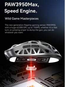 R2镁合金无线鼠标，PAW3950轻量级游戏电竞蓝牙三模式4K/8K鼠标 - 查看 7