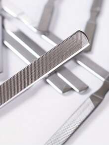 2pcs Finger Skateboard Tools, Smooth Cutting Edge, Sandpaper, Anti-Slip Mat, Designed For Finger Skateboard - Silver - View 8