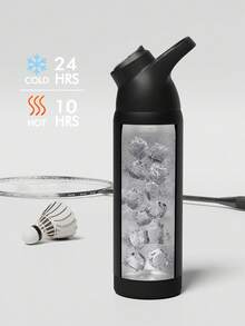 Bình nước giữ nhiệt bằng thép không gỉ 24oz/32oz có ống hút và tay cầm, chống rò rỉ, thiết kế hai lớp giữ lạnh đến 24 giờ, thích hợp cho thể thao và du lịch. - Nhiều màu - Xem 3