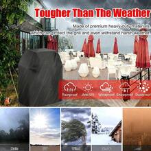 Heavy Duty Waterproof Grill Cover, UV-Resistant And Fade-Proof, All-Weather Protection. Suitable For Charbroil, Nexgrill And Other Brand Grills. Black. - A - View 6