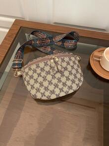 新款复古印花时尚大容量单肩斜挎包腰包 - 彩色 - 查看 4