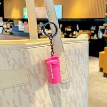 1/5pcs Sports Themed Shaker Bottle Shaped Keychain, Fitness Scene And Outdoor Leisure Keychain, Suitable For Matching Clothes, Bags And Car Keys, Perfect Gift Keychain, Couples Keychain, Holiday Gift, Party Favor - Sports Water Bottle - View 7