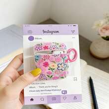 Shockproof Floral Colorful Floral Earphone Case Compatible With Apple Bluetooth Earphones 2nd/4th Gen Protective Cover For New Pro 3 Soft Shell Case Spring Easter Gift - Clear - View 14