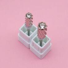 Easy Nail 1pc Rhinestone-Encrusted All-1pc Tungsten Steel Nail File Head For Removing Hard Gel Polish – Quick, Easy, And Silky Smooth - Multicolor - View 4