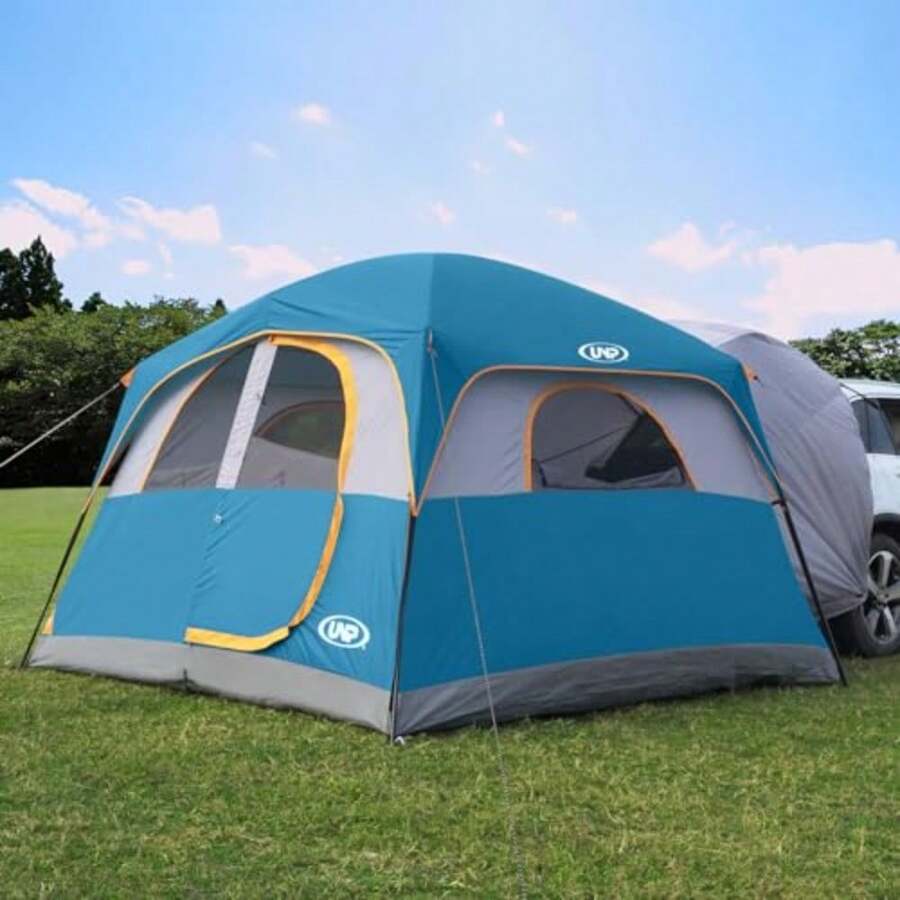 SUV Tent For Camping 6-Person SUV Tailgate Tent - Easy Set Up With Rainfly 10'x9'x78in H - Xanh dương đại dương - Xem 1