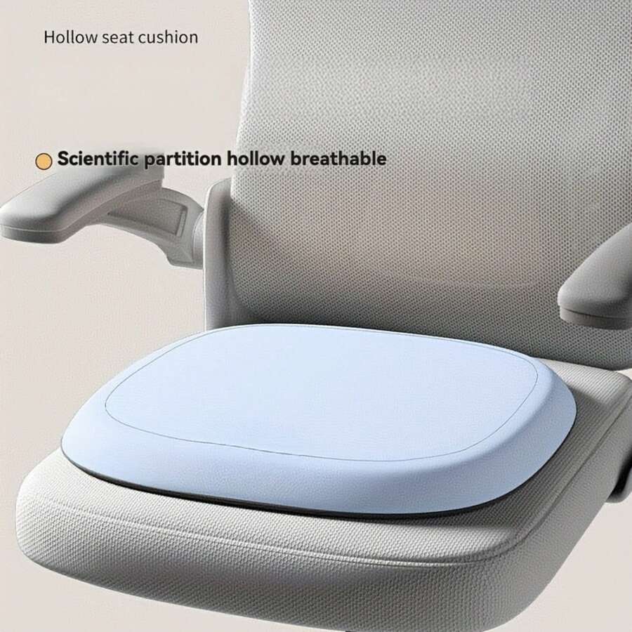 1pc Memory Foam Seat Cushion - Lasting 10-Hour Support, Slow Rebound Anti-Sinking Design - Suitable For Long-Time Driving, Office Chairs And Prolonged Sitting. Newly Upgraded Version, Essential For Office Use - A - View 1
