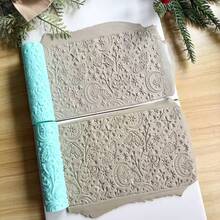 Mysterious Star Moon Moth Texture Rolling Mold, Soft Clay Jewelry Print Texture, Retro Dreamy Crescent Butterfly Texture, Ceramic Handcraft Texture Mold, Suitable For Soft Clay Earrings, Pendants And Jewelry Making Kits - Multicolor - View 3