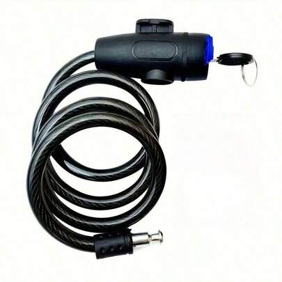 1pc Heavy Duty Motorcycle Chain Lock - Strong Iron Metal, Anti-Theft With 2 Keys, Reinforced Bicycle Security Accessory, Polished Surface, Manual Control, Suitable For Motorcycle, Bicycle, Outdoor Use, Fashionable Metal Design, Durable Metal Construction