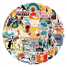 Disc Golf Aufkleber, Kunst & Handwerk, zum Dekorieren von Schreibwaren, Tassen, Gepäck, Kühlschränken, Skateboards, Gitarren, lustige Aufkleber, Kindle Sammelalbum Zubehör, Laptop Aufkleber - 1 Set - Übersicht 2