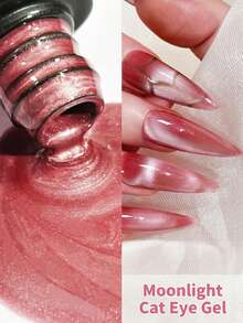 0.24盎司磁性猫眼指甲油，持久耐用，指甲和足部护理必备DIY美甲工具 - 薄荷藍 - 查看 5