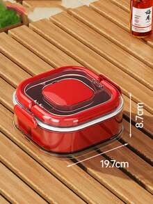 3-Layer Divided Food Storage Container With Lid, Serving Tray With Handle, Suitable For Candy, Vegetables, Fruits, Nuts, Picnics, Parties, Refrigerator Organization, Airtight Food Storage, Fresh Food Storage, Candy, Nuts, Spice Food Storage, Snack Box - Multicolor - View 12