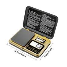 200克/0.01克电子口袋秤，电子克秤，迷你珠宝秤，带50克卡路里砝码，适用于食物、珠宝、硬币、小物件、咖啡等。 - 彩色 - 查看 3