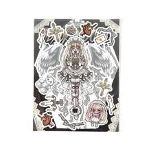 1个原装黑暗天使娃娃贴纸 - 精致贴纸玩具 - 3D贴纸 - 毛绒玩具 - 软萌玩具 - 解压玩具 - 史迪奇玩具 - 旅行玩具 - 课堂解压玩具 - 迷你洗澡玩具 - 圣诞文具减压球，生日礼物，完美礼物，礼品，玩具，游戏，复活节礼物，圣诞节礼物，万圣节礼物，平安夜礼物 - 彩色 - 查看 11