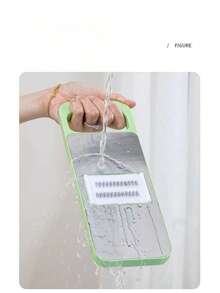 Multi-Functional Stainless Steel Slicer, Household Kitchen Vegetable Cutter, Coarse & Fine Julienne Slicer, Potato Grater, Cucumber Shredder - Fresh Green - View 10