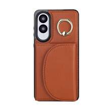 PU 人造皮革手機殼，適用於 Galaxy A17 A56 A36 A26 A16 A55 A35 A15 A54 A14 A73 A53 A13 A72 A52 A71 A51 4G 5G，附環形支架，RFID 防盜錢包手機殼，適用於 Galaxy S26 S25 Edge S24 S23 S22 S21 FE Plus Ultra，附支架卡槽保護殼 - 棕色 - 查看 35