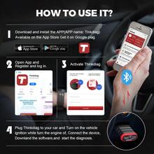 Foxwell Thinkcar Professional Bluetooth OBD2 Scanner | OE-Level Full System Scan | Bidirectional Control | 6 Essential Resets (ABS Bleeding/EPB/TPMS/SAS/Oil/Throttle) | UK 12V Vehicles | Gift For Car Enthusiasts - Thinksafe - View 7