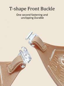 1pc 5cm Thick Seamless Waterproof Self-Adhesive Push-Up Bra, Detachable Strap Suitable For Small Bust, Backless Dress, Wedding Gown - Multicolor - View 7