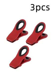 3pcs Plastic Bag Clips: Multi-Functional Food Storage Clips, Airtight Sealing Clips For Various Plastic Bags And Snack Bags, Perfect For Kitchen Organization And Storage - Multicolor - View 10